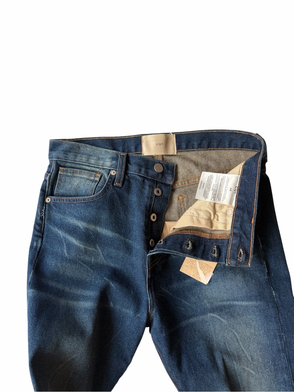CQY Icon High Rise Slim Straight Jeans Acoustic Wash 28 NWT - Picture 5 of 13